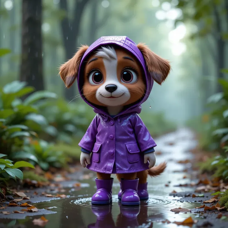 Rainy Day Forest Critters