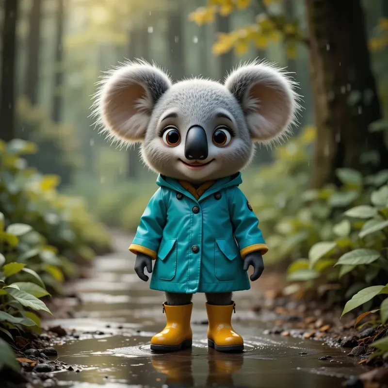 Rainy Day Forest Critters