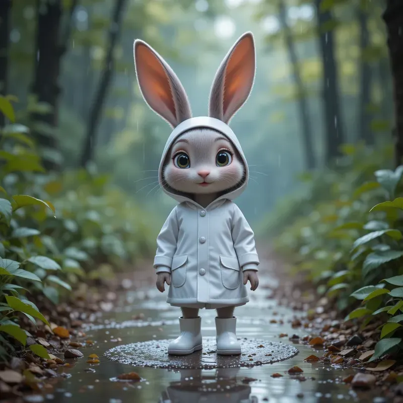 Rainy Day Forest Critters