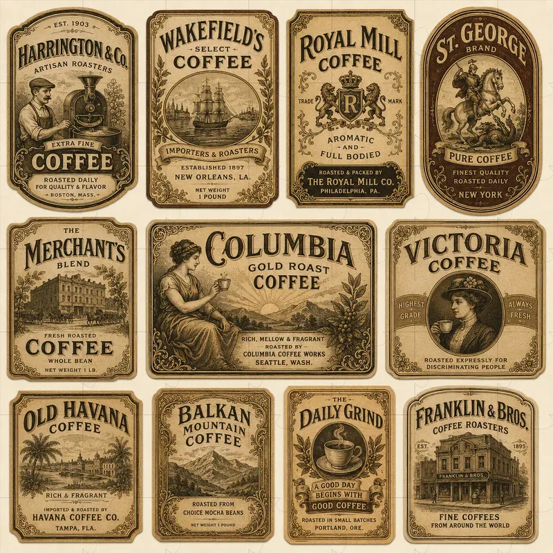 Vintage Product Labels