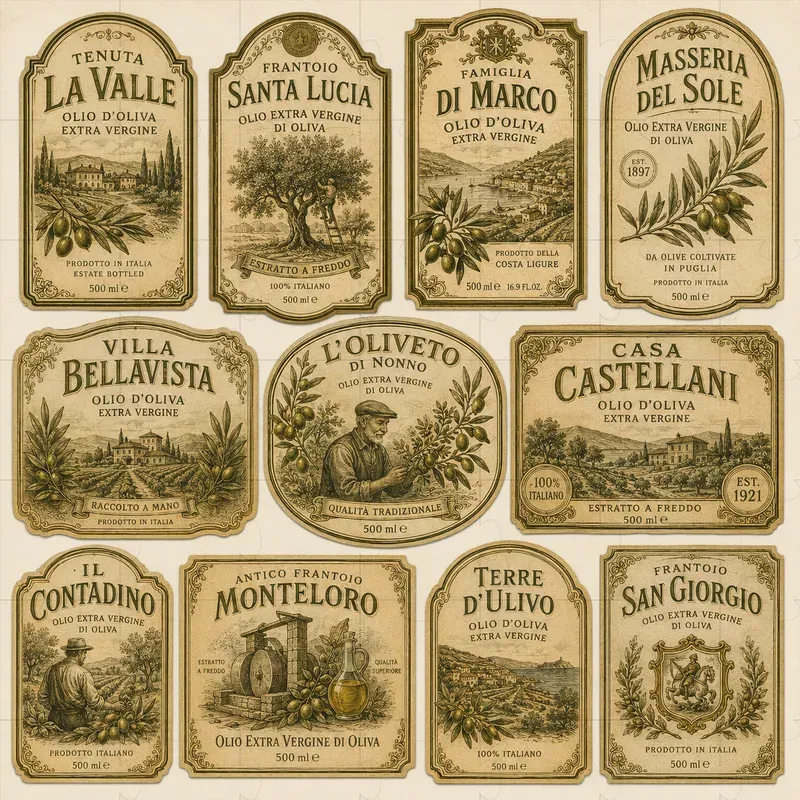 Vintage Product Labels