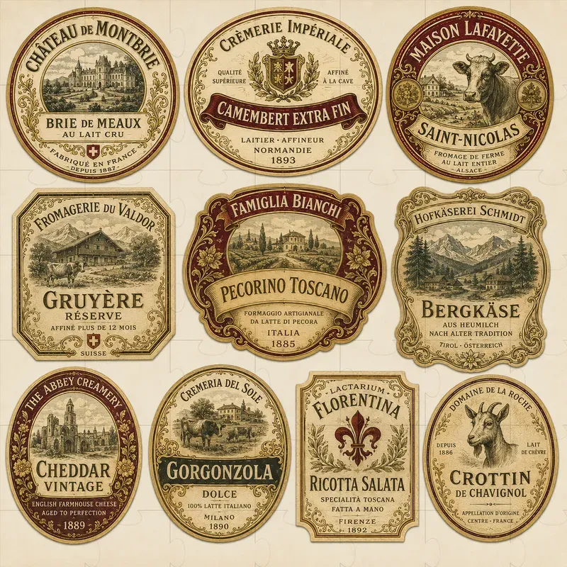 Vintage Product Labels