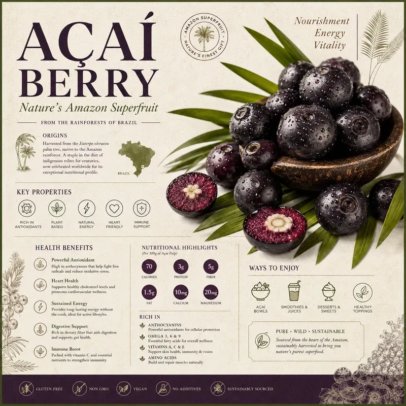 Global Forest Fruit Infographic Posters