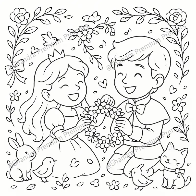 Princess Wedding Coloring Pages For Girls
