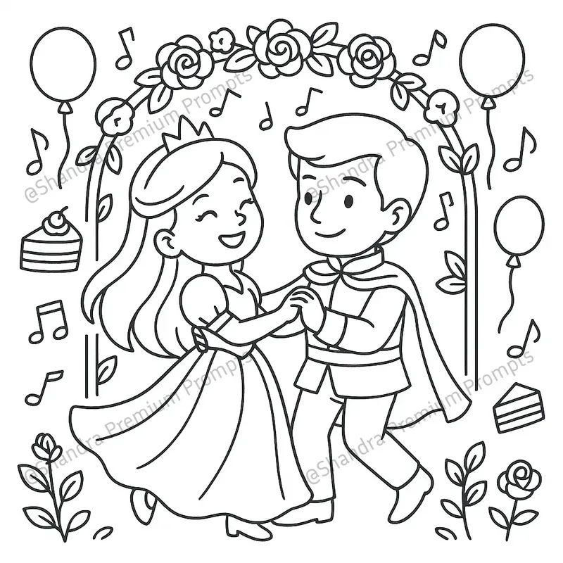 Princess Wedding Coloring Pages For Girls