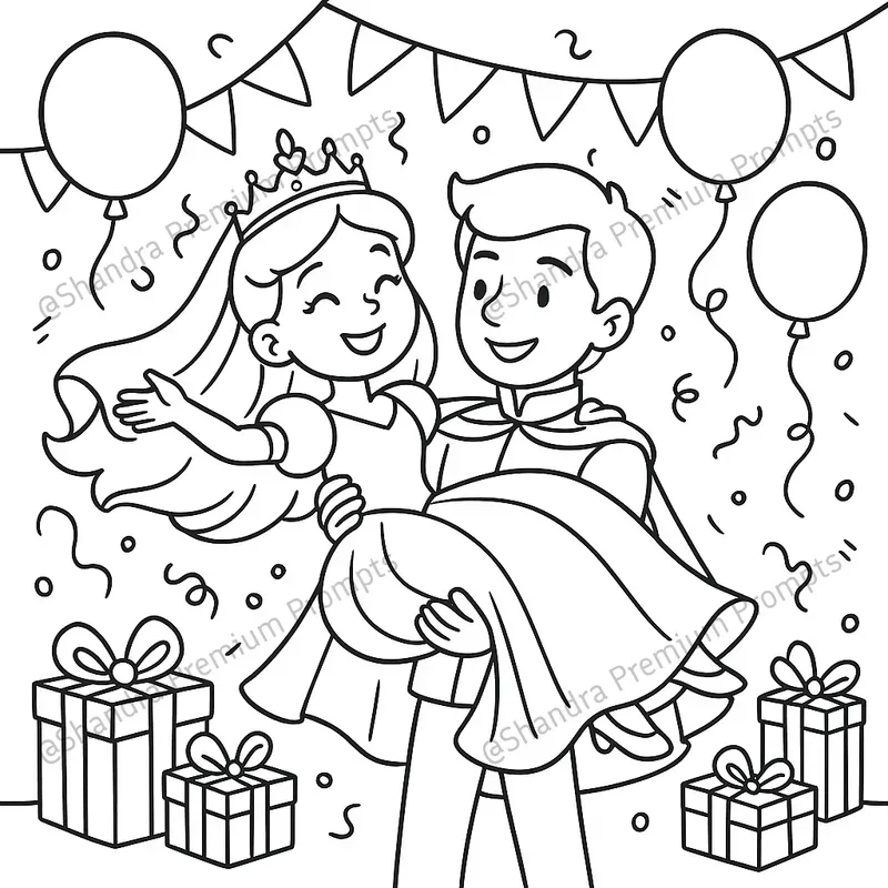 Princess Wedding Coloring Pages For Girls