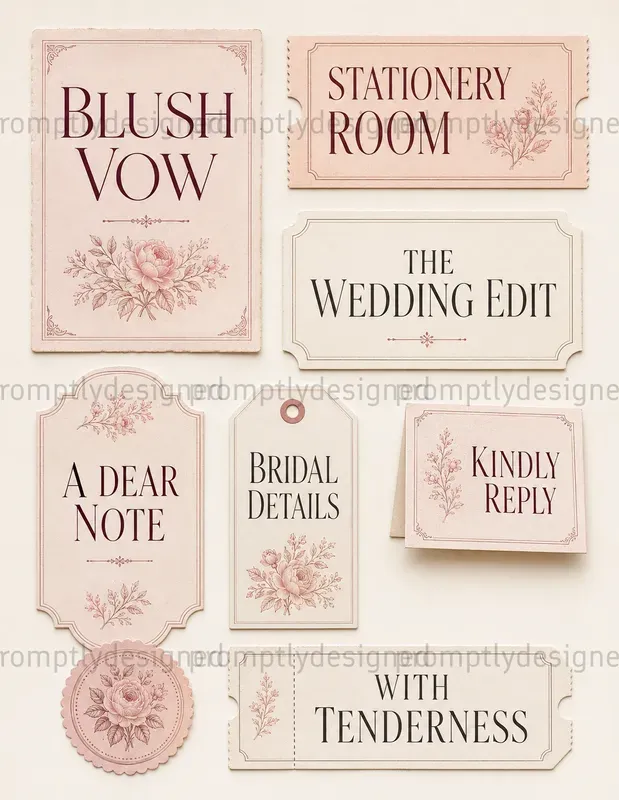 Romantic Bridal Stationeries