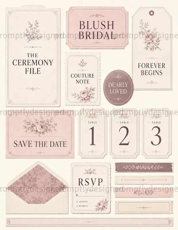 Romantic Bridal Stationeries