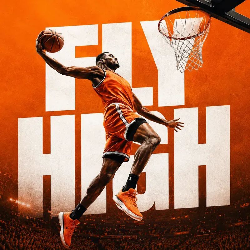 Sport Poster Behind Text Templates