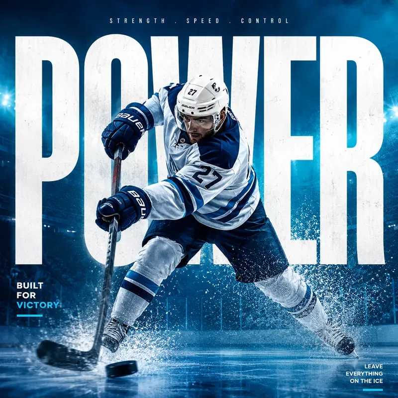 Sport Poster Behind Text Templates