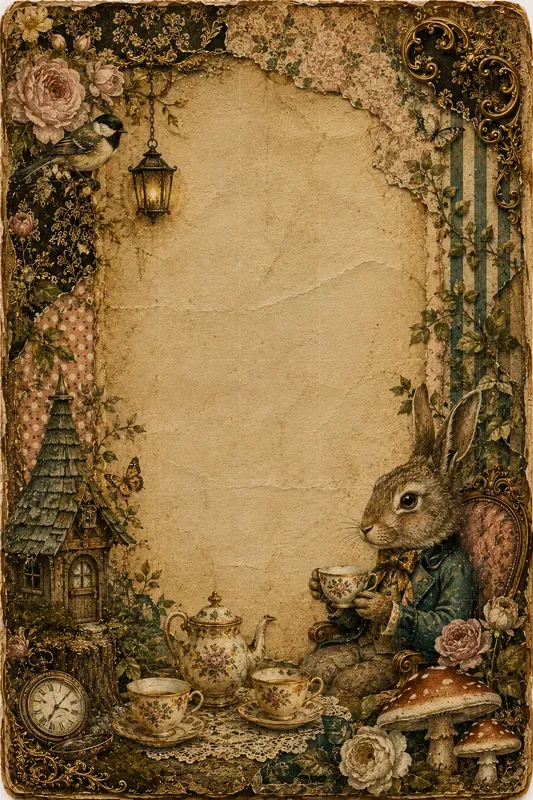 Vintage Journal Page Illustrations