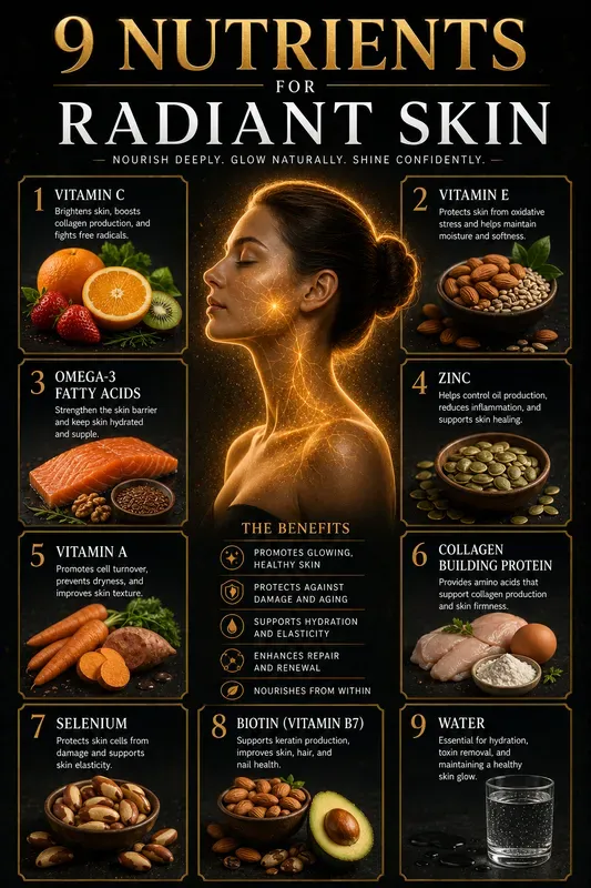 Cinematic Golden Glow Health Infographics