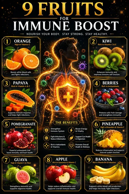 Cinematic Golden Glow Health Infographics