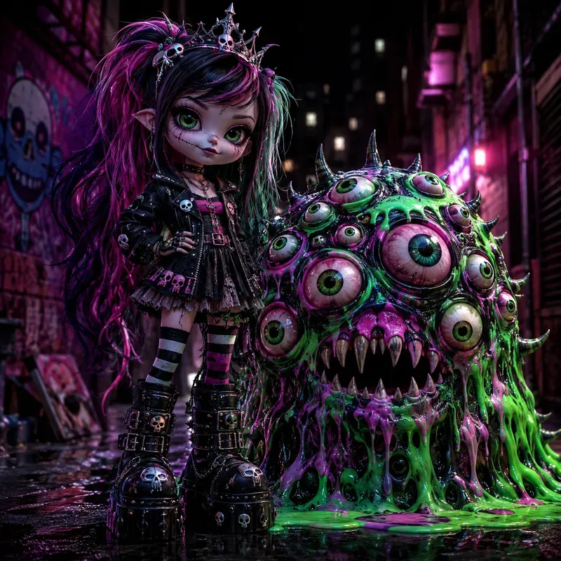 Creepy Gothic Doll Monster Bundles