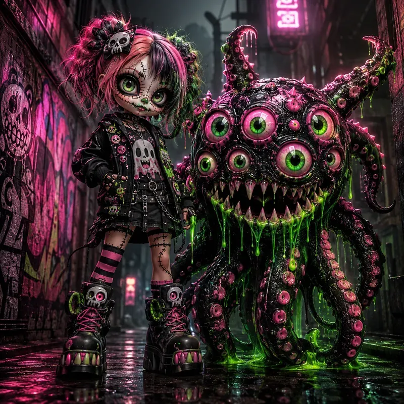 Creepy Gothic Doll Monster Bundles