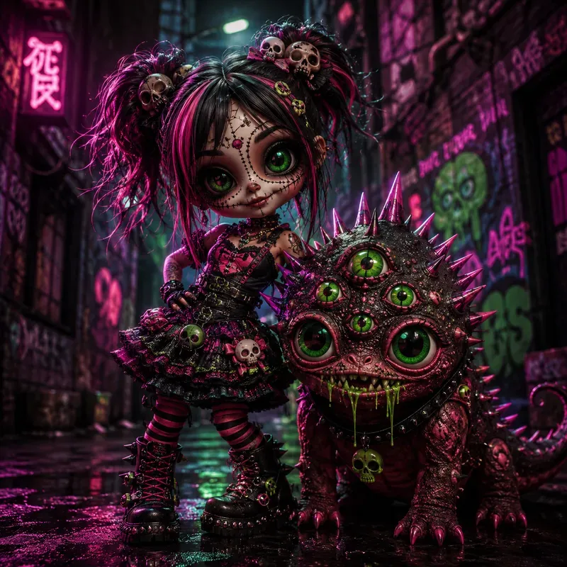 Creepy Gothic Doll Monster Bundles
