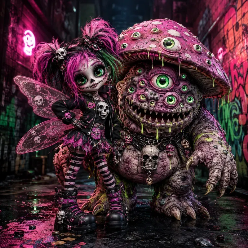 Creepy Gothic Doll Monster Bundles