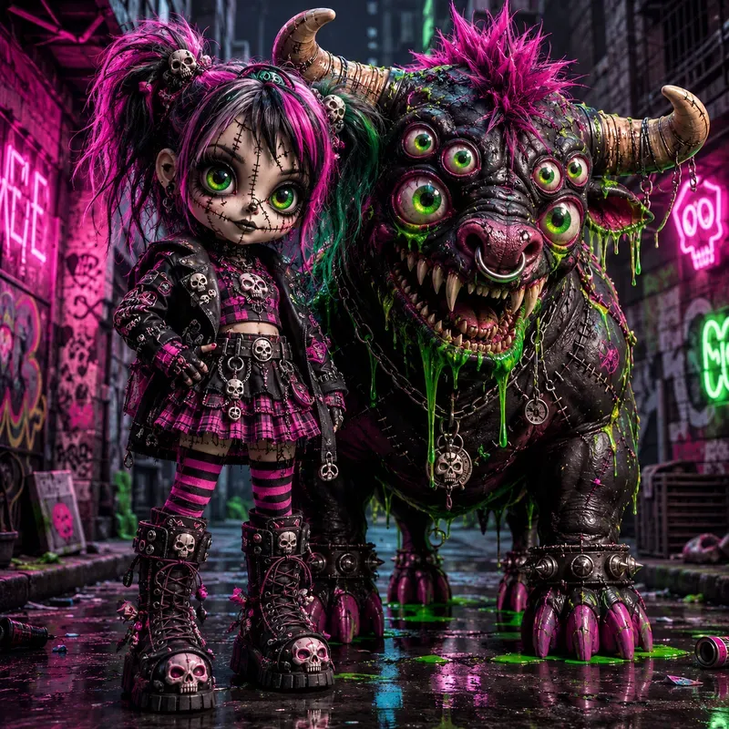 Creepy Gothic Doll Monster Bundles