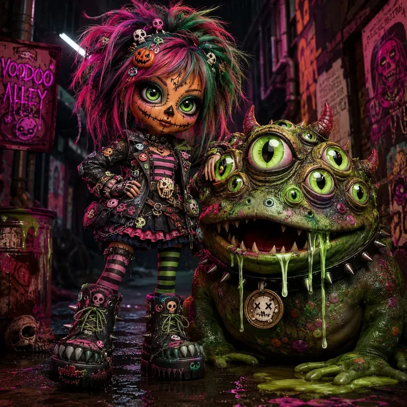 Creepy Gothic Doll Monster Bundles