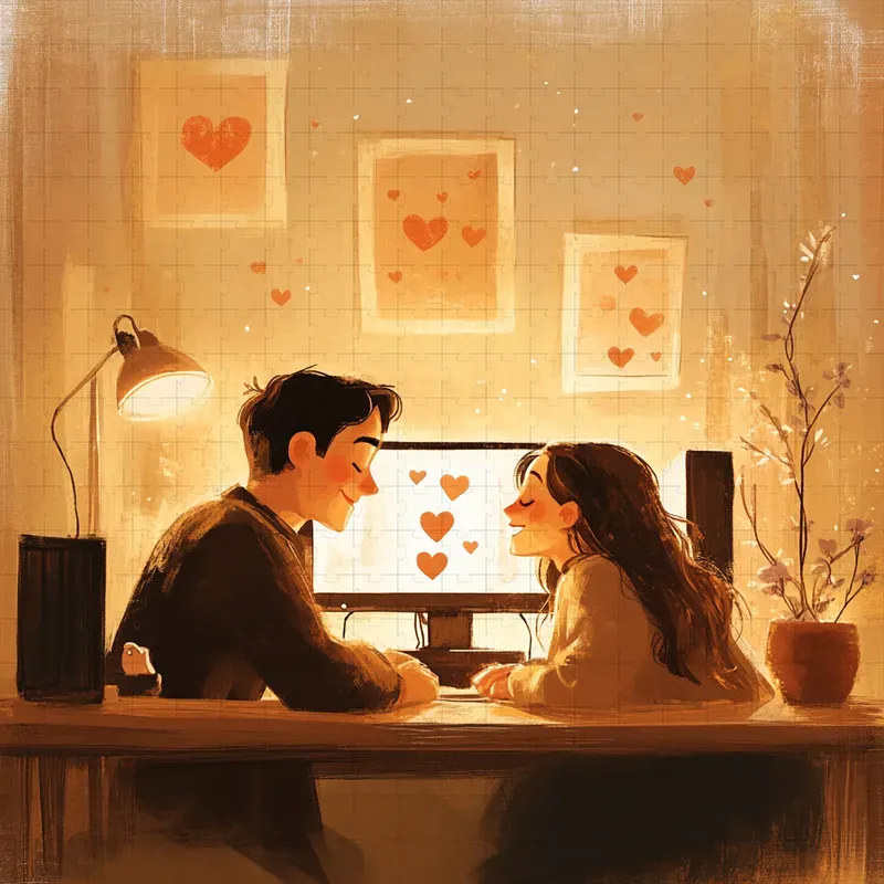 Whimsical Couples Art