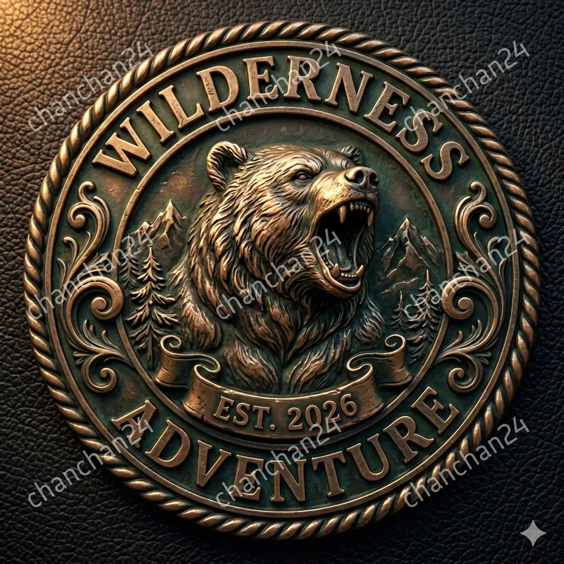 3D Antique Animal Relief Badges