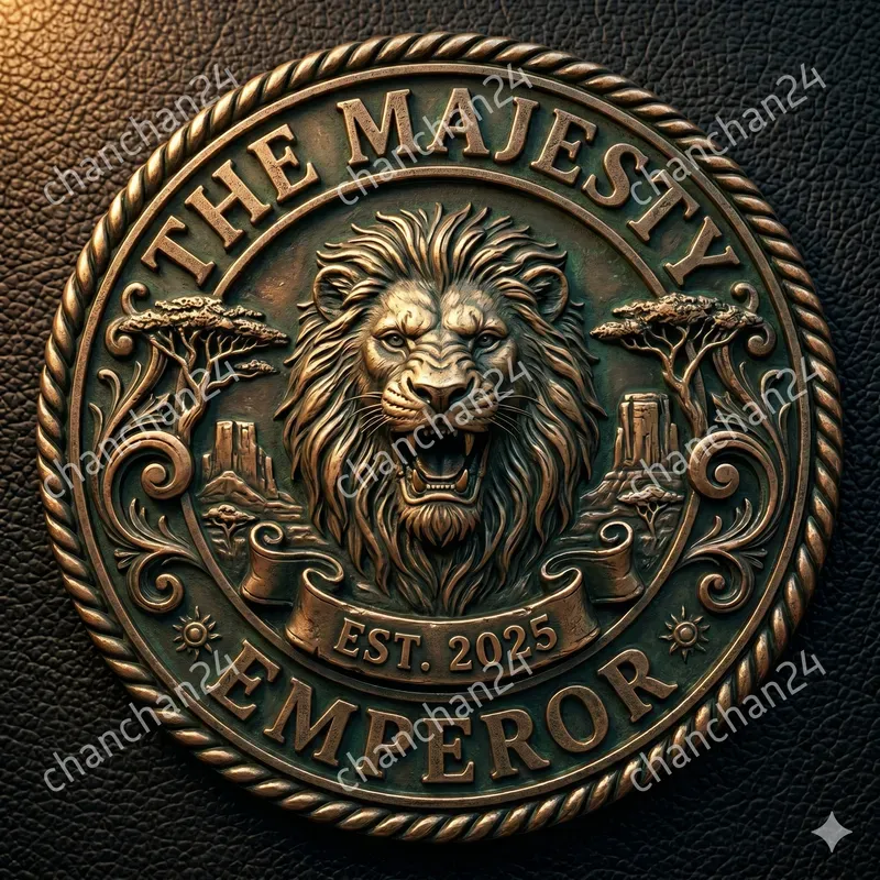3D Antique Animal Relief Badges