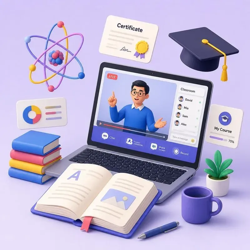 Modern 3D Clay Isometric Renders