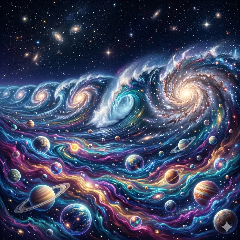 Galaxies Flowing Like Water