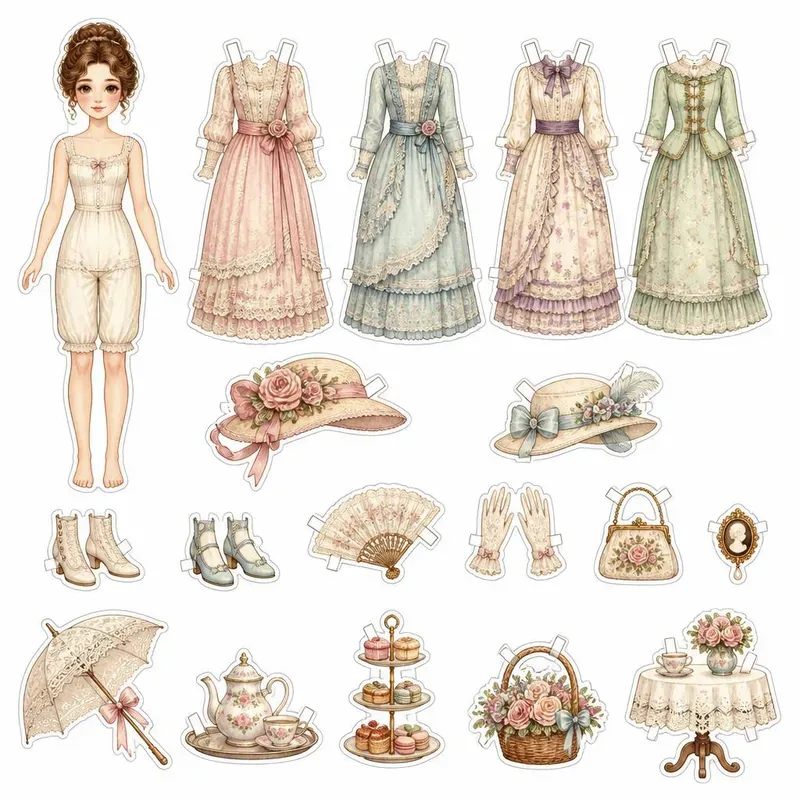 Storybook Dressup Fussy Cut Sheets