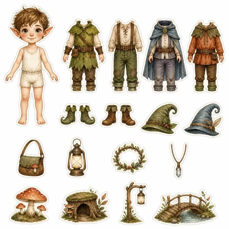 Storybook Dressup Fussy Cut Sheets