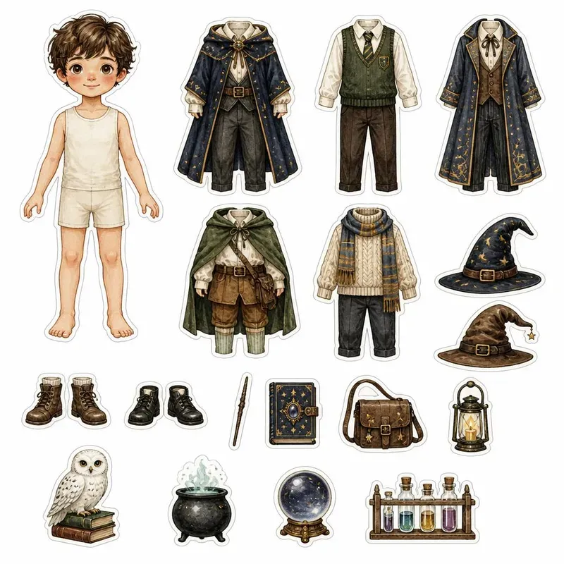 Storybook Dressup Fussy Cut Sheets