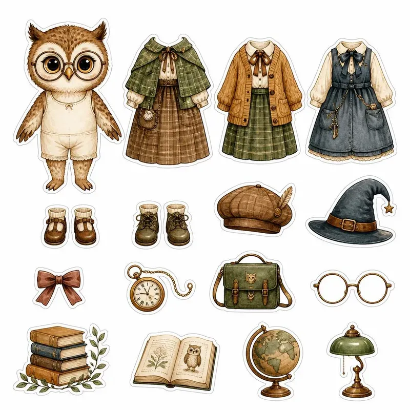 Storybook Dressup Fussy Cut Sheets