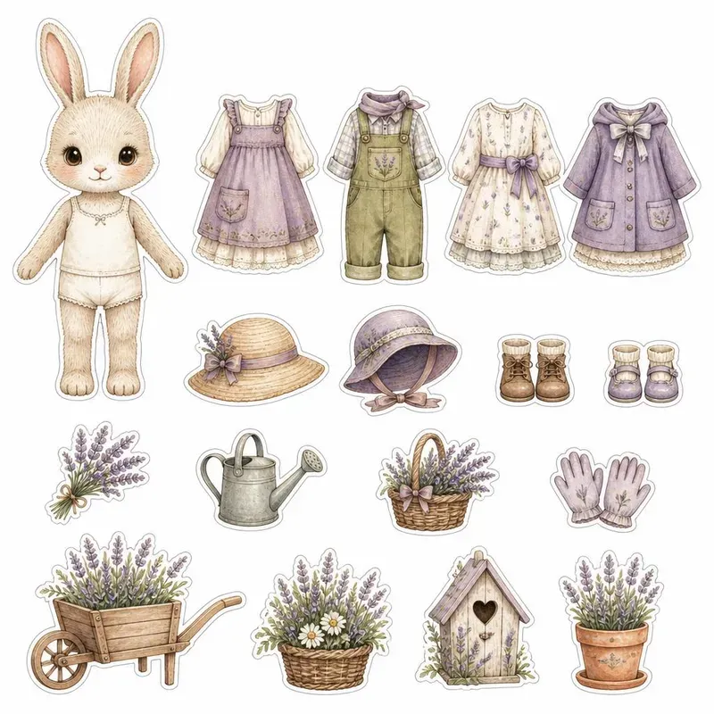 Storybook Dressup Fussy Cut Sheets
