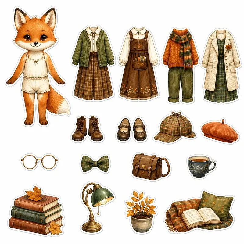 Storybook Dressup Fussy Cut Sheets