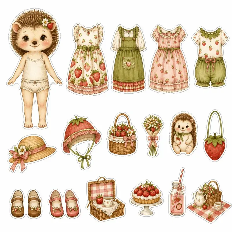 Storybook Dressup Fussy Cut Sheets