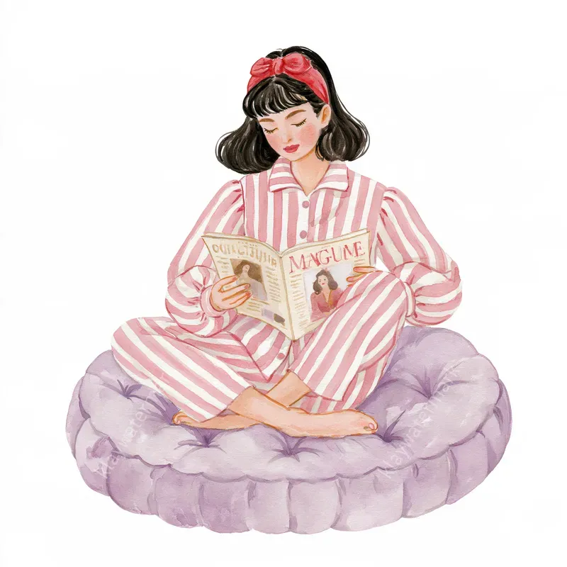 Grandmillennial Slumber Party Cliparts