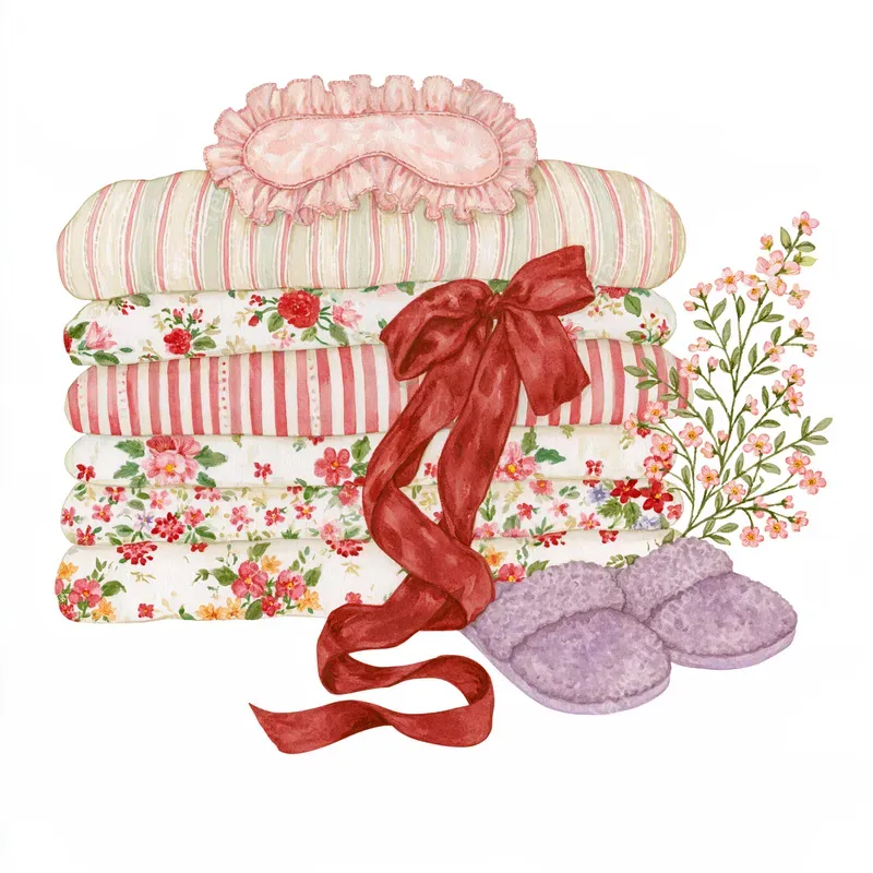 Grandmillennial Slumber Party Cliparts