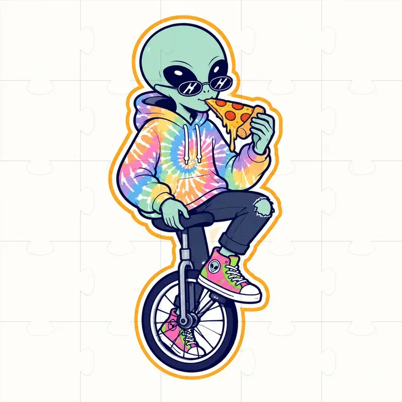 Line Art Cartoon Stickers