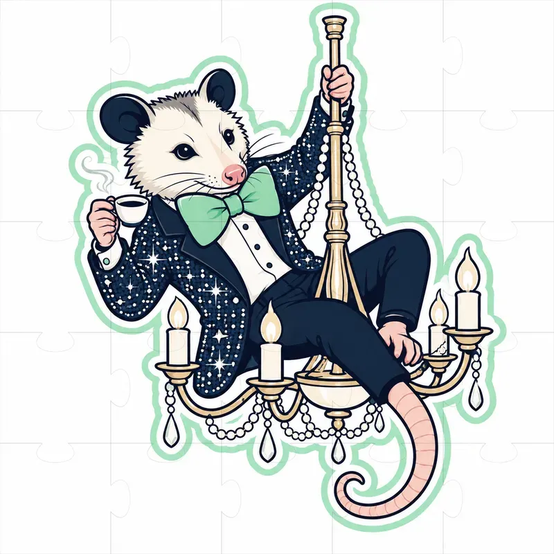 Line Art Cartoon Stickers