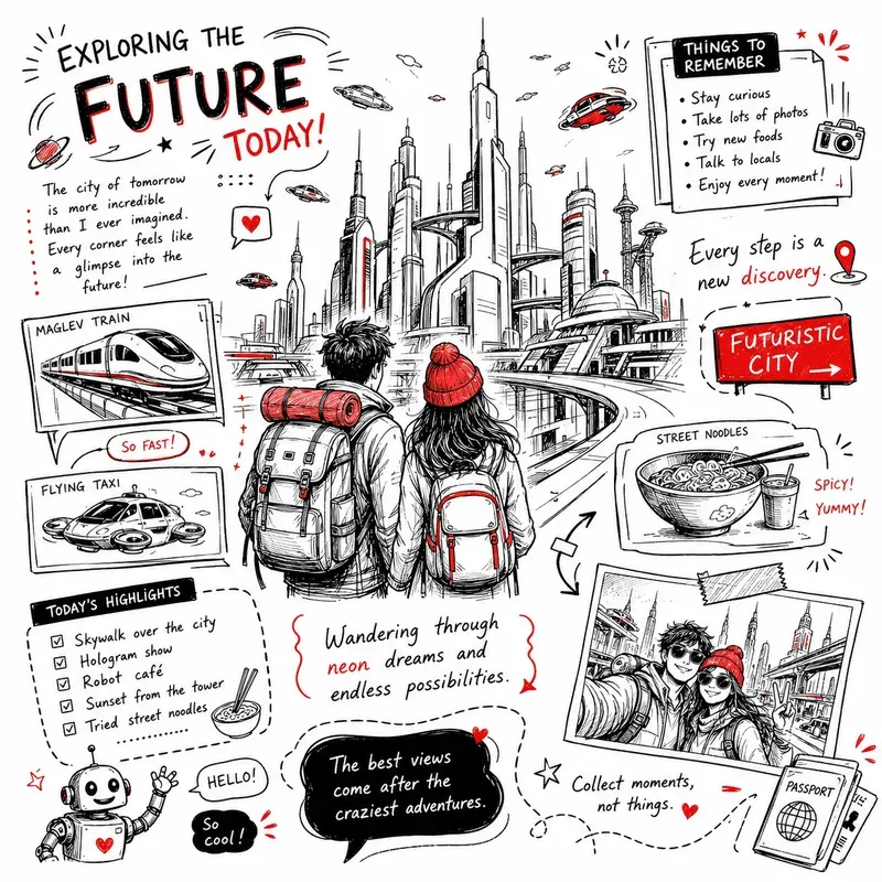 Travel Sketchbook Doodle Packs