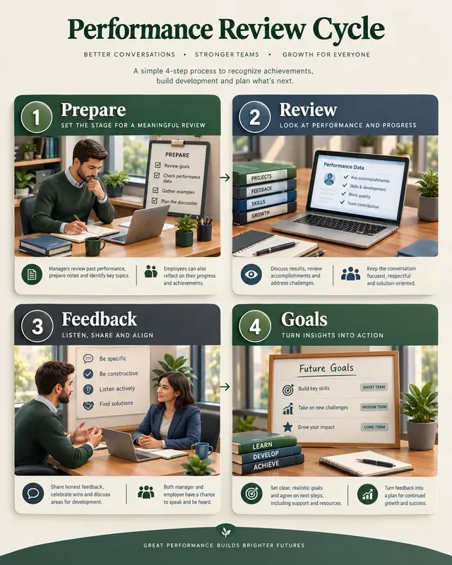 3D Hr Process Infographic Posters