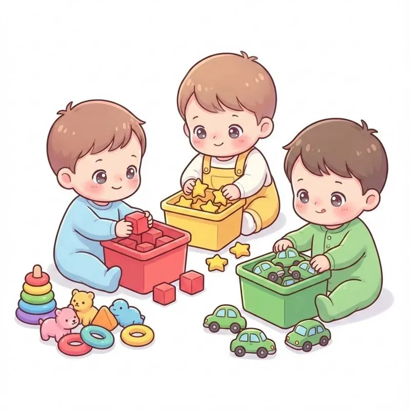 Cute White Background Kids Learning