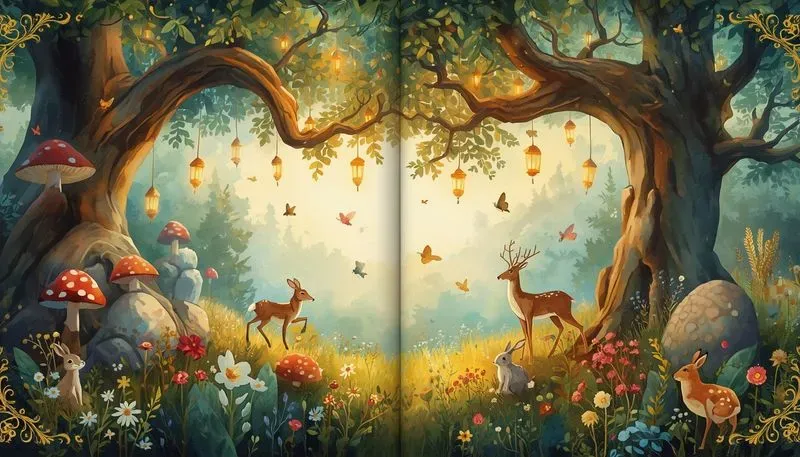 Fairytale Storybook Spread Generator