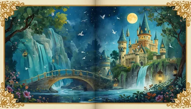 Fairytale Storybook Spread Generator