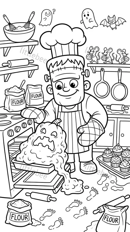 Funny Halloween Coloring Chaos