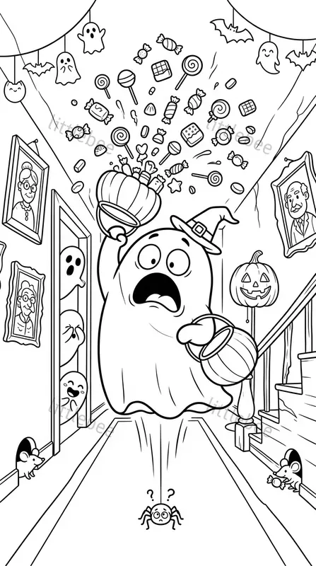 Funny Halloween Coloring Chaos