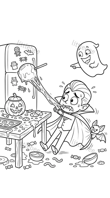 Funny Halloween Coloring Chaos