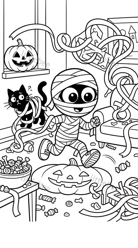Funny Halloween Coloring Chaos