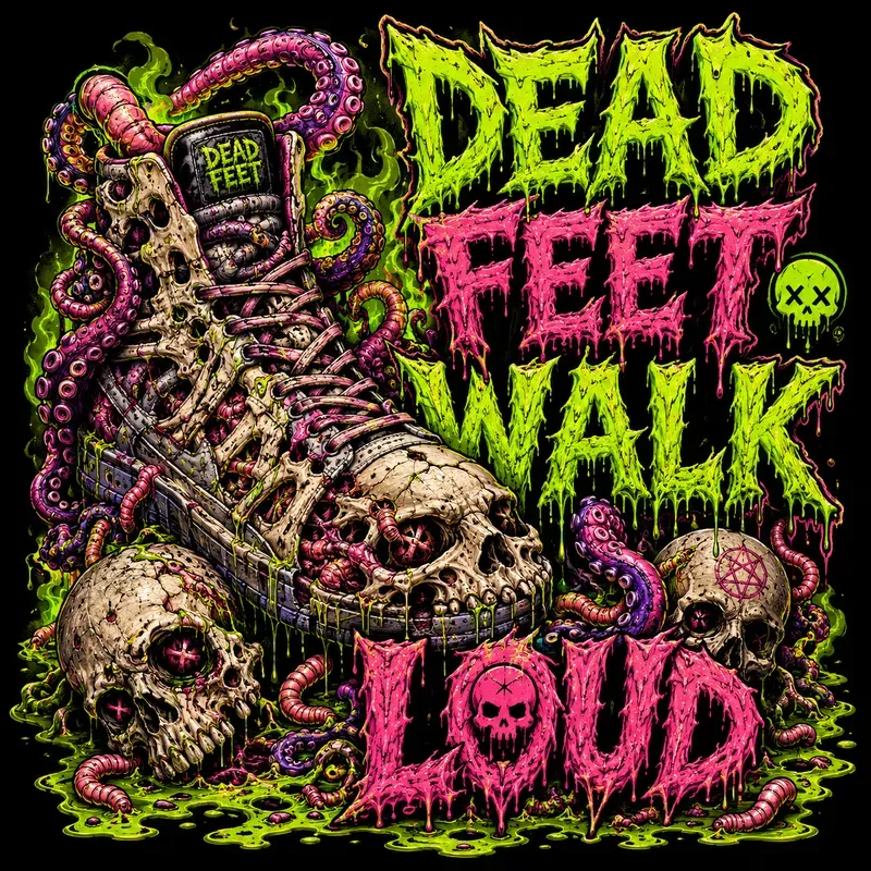 Toxic Horror Sneaker Monster Tshirts