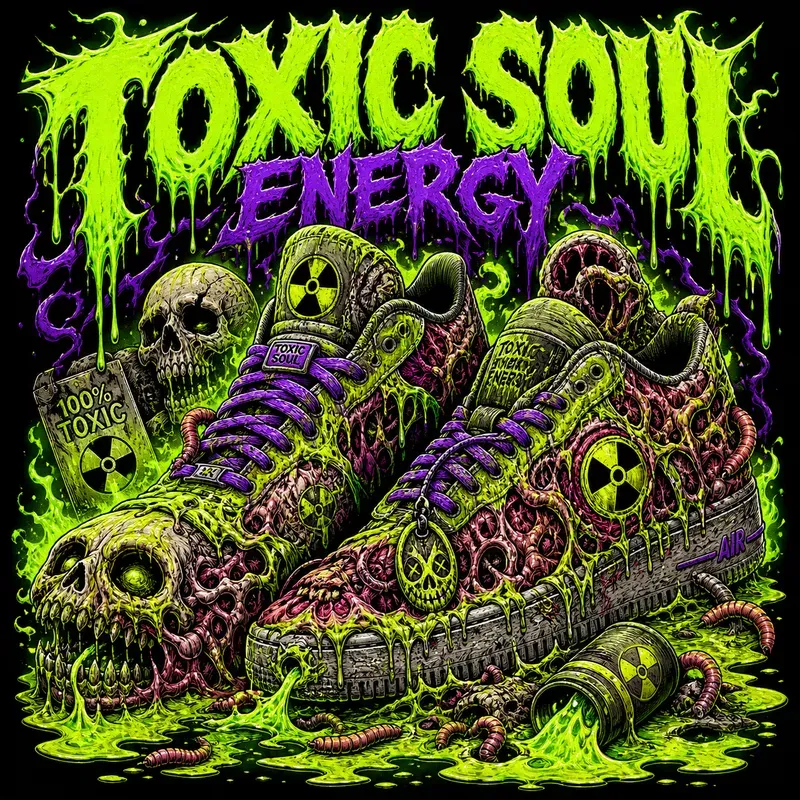 Toxic Horror Sneaker Monster Tshirts